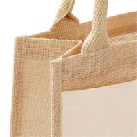SHOPPER IN JUTA CON TASCA IN COTONE